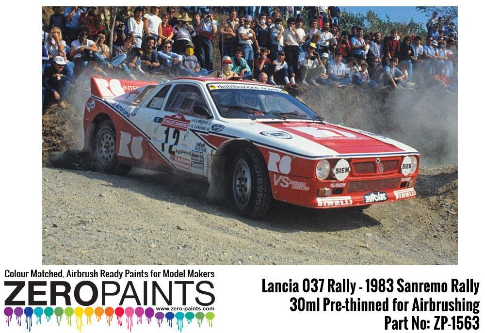 Peinture rouge Zero Paints ZP-1563 Lancia 037 Rally « Rallye de Sanremo 1983 » 30 ml – image 2