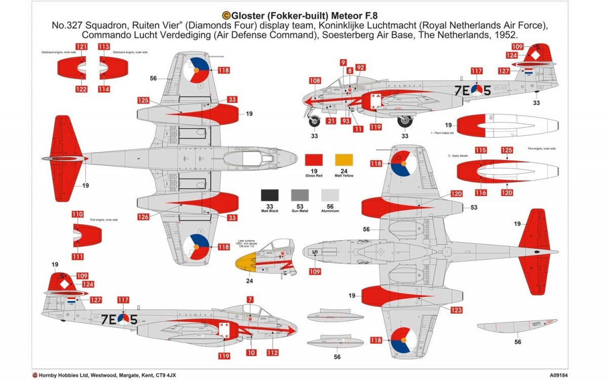 Airfix 09184 Gloster Meteor F8 Korean War 1/48 – Bild 3