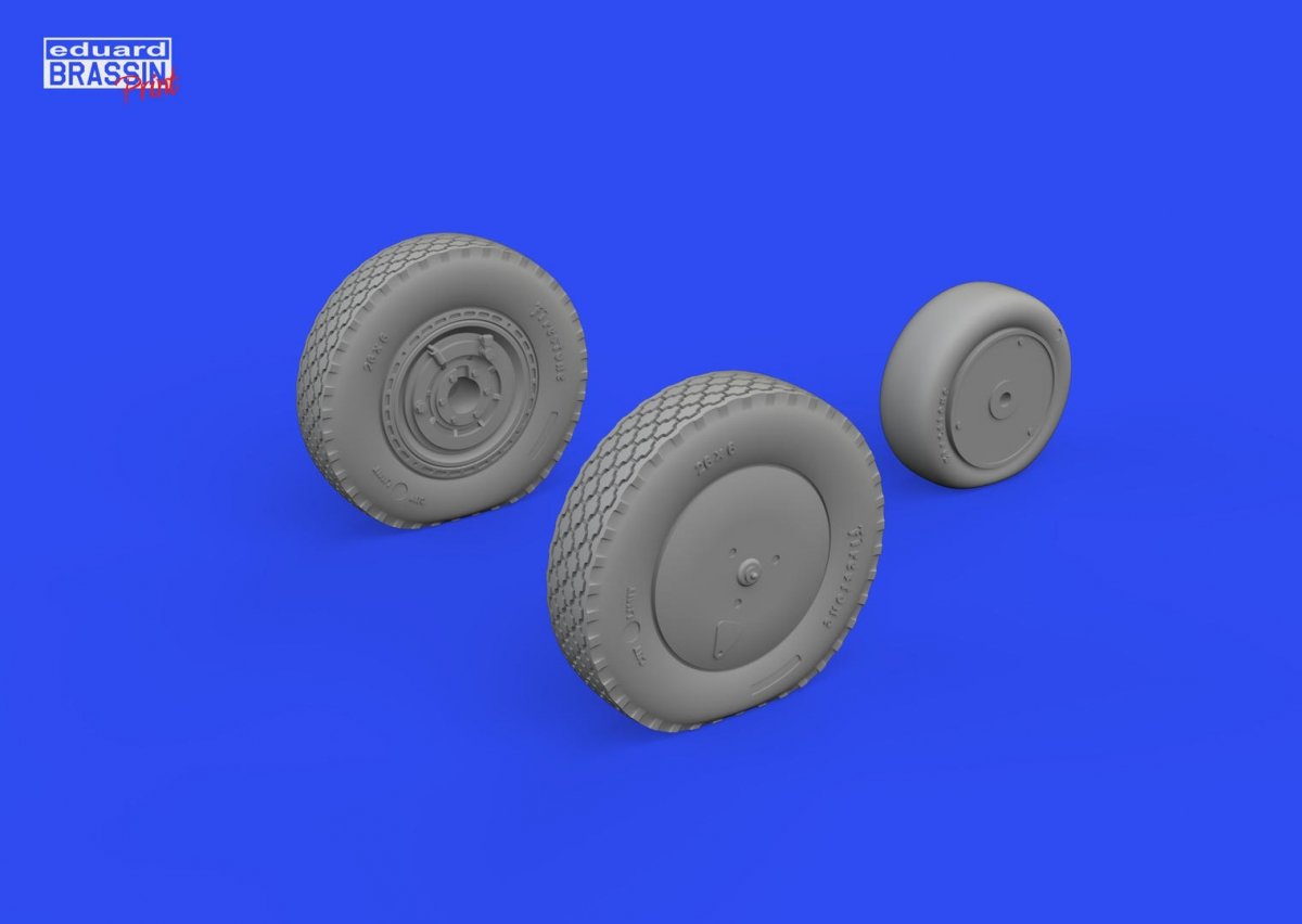 Eduard 672304 P-39Q wheels w/ rims PRINT ARMA HOBBY 1/72 – Bild 2