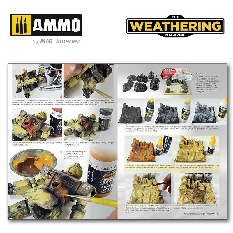 Ammo of Mig 4532-EN The Weathering Magazine Issue 33: BURNED OUT (English) – zdjęcie 6