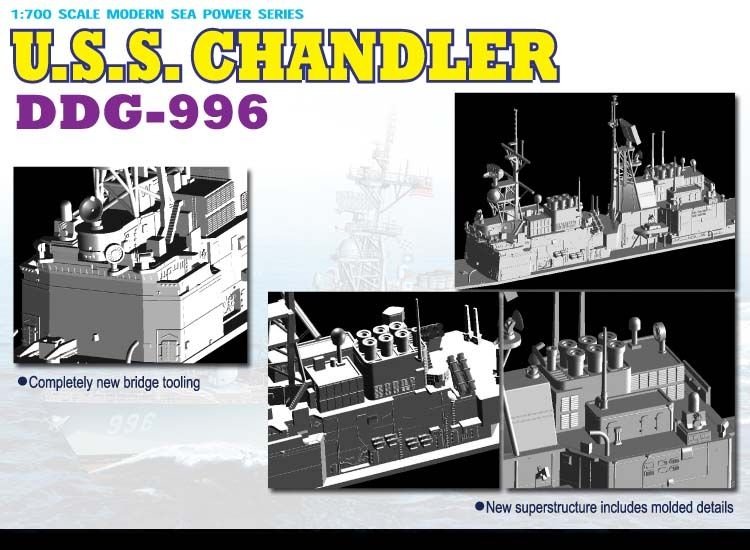 Dragon 7026 USS Chandler DDG-996 1/700 – image 3