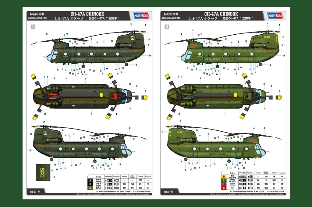 Hobby Boss 81772 CH-47A Chinook 1/48 – Bild 10