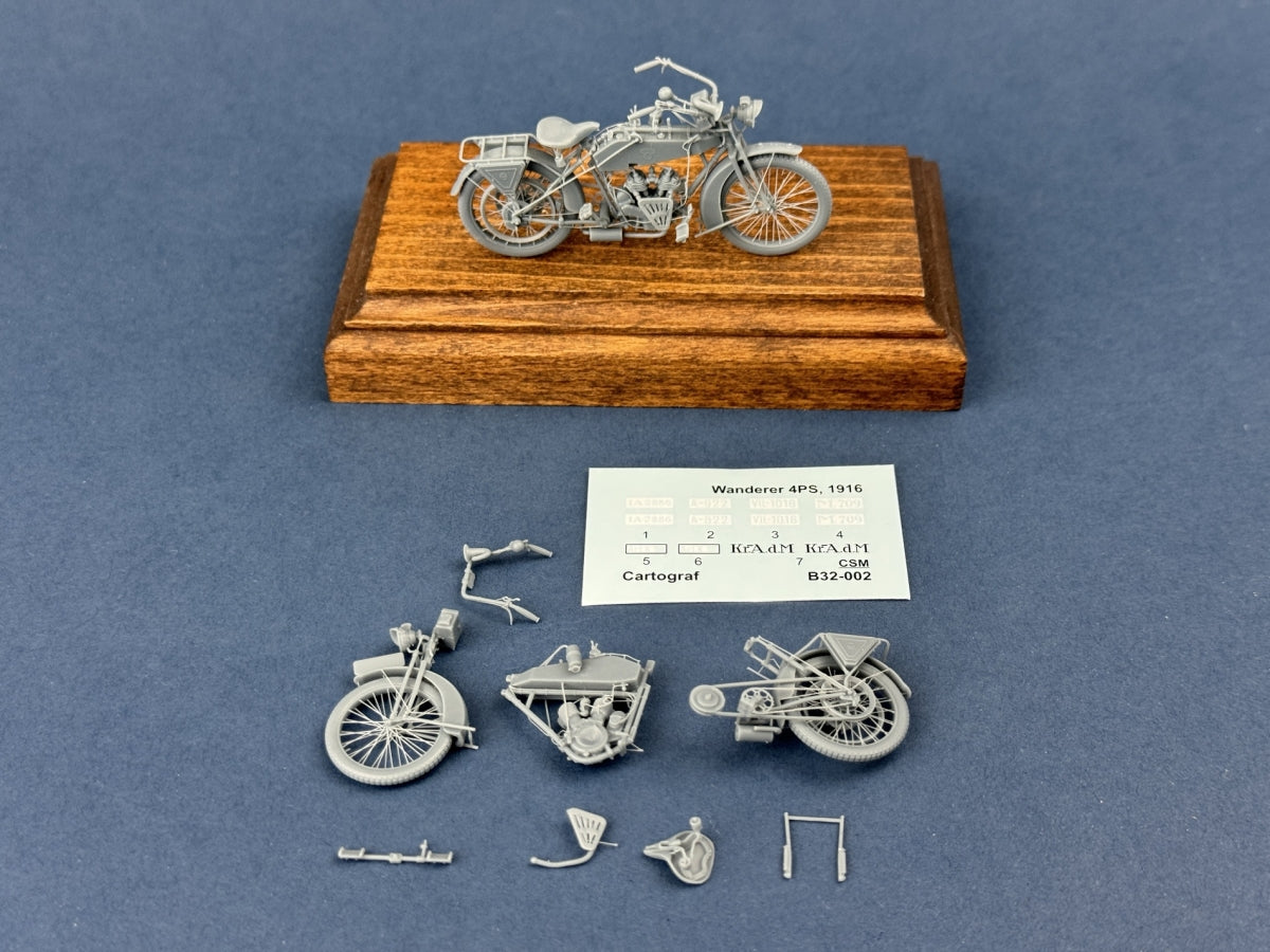 Copper State Models B32-002 Wanderer 4PS 1916 Motorcycle 1/32 – zdjęcie 2