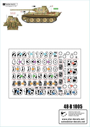 Star Decals 48-B1005 HJ Panthers. 12. SS-Hitlerjugend PzKpfw IV in France 1944 1/48 – Bild 2