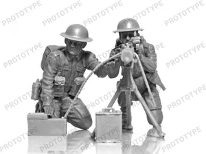ICM 35646 Équipe de mitrailleuse Vickers britannique de la Seconde Guerre mondiale (mitrailleuse Vickers et 2 figurines) 1/35 – image 4