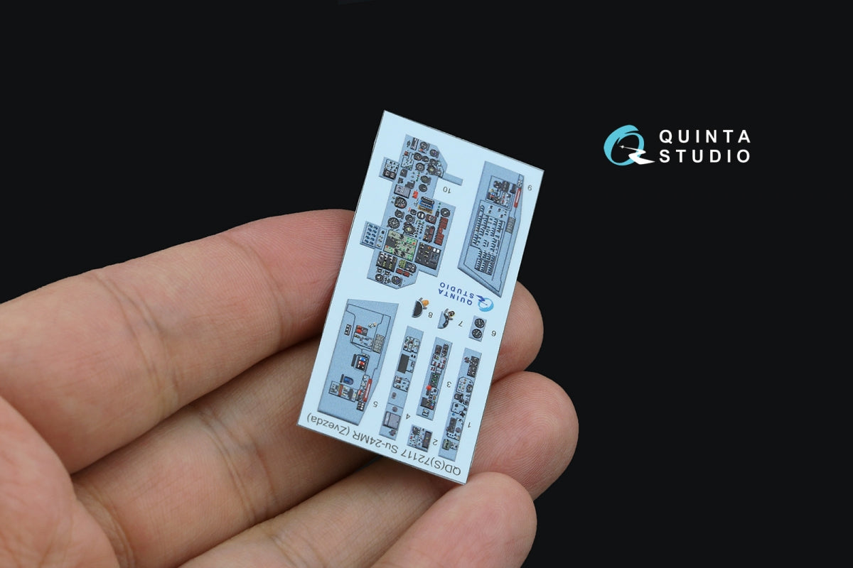 Quinta Studio QD+72117 Su-24MR 3D-Printed coloured Interior on decal paper (Zvezda) (with 3D-printed resin part) 1/72 – zdjęcie 4