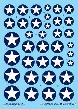 Techmod 48103 - US National Insignia 1942-1943 1/48 – image 2