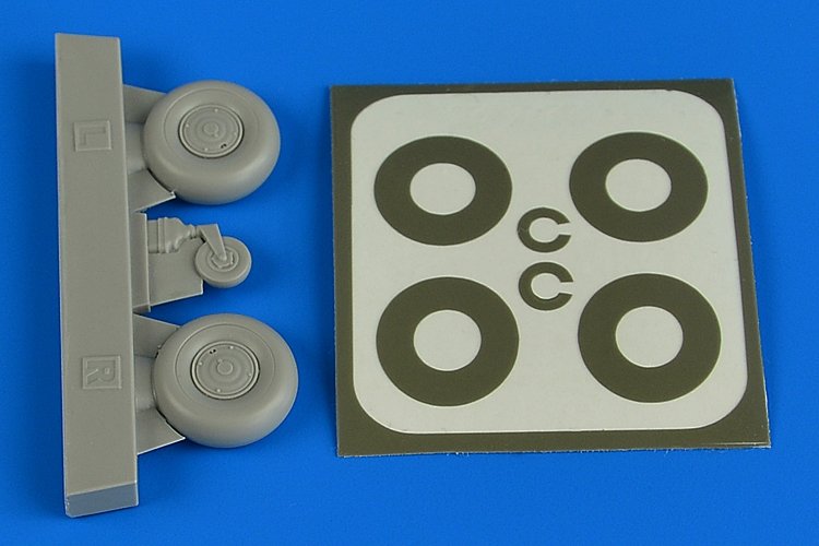 Aires 2226 Bucker Bu 131 wheels & paint masks disc cover 1/32