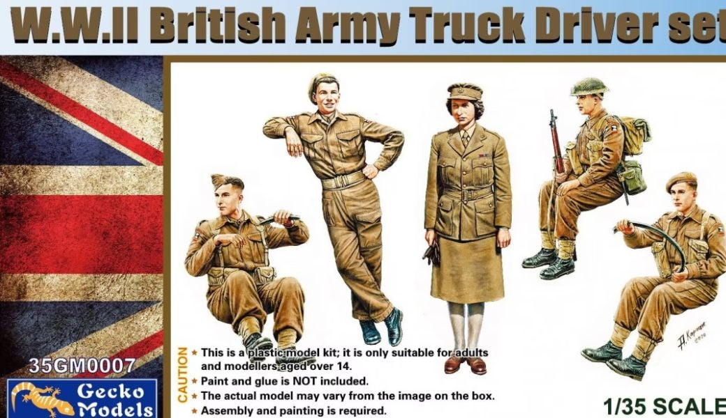 Gecko Models 35GM0007 WWII British Army Truck Driver set 1/35