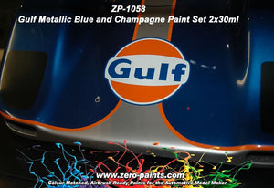 Zero Paints ZP-1058 Gulf Metallic Blue and Champagne Paint Set 2x30ml – Bild 2