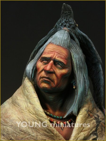 Young Miniatures YH1821 Blackfoot Raven Bearer 1/10 – immagine 9