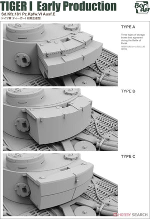 Border Model BT-010 Tiger I Early Production Sd.Kfz.181 Pz.Kpfw.VI Ausf.E 1/35 – immagine 4
