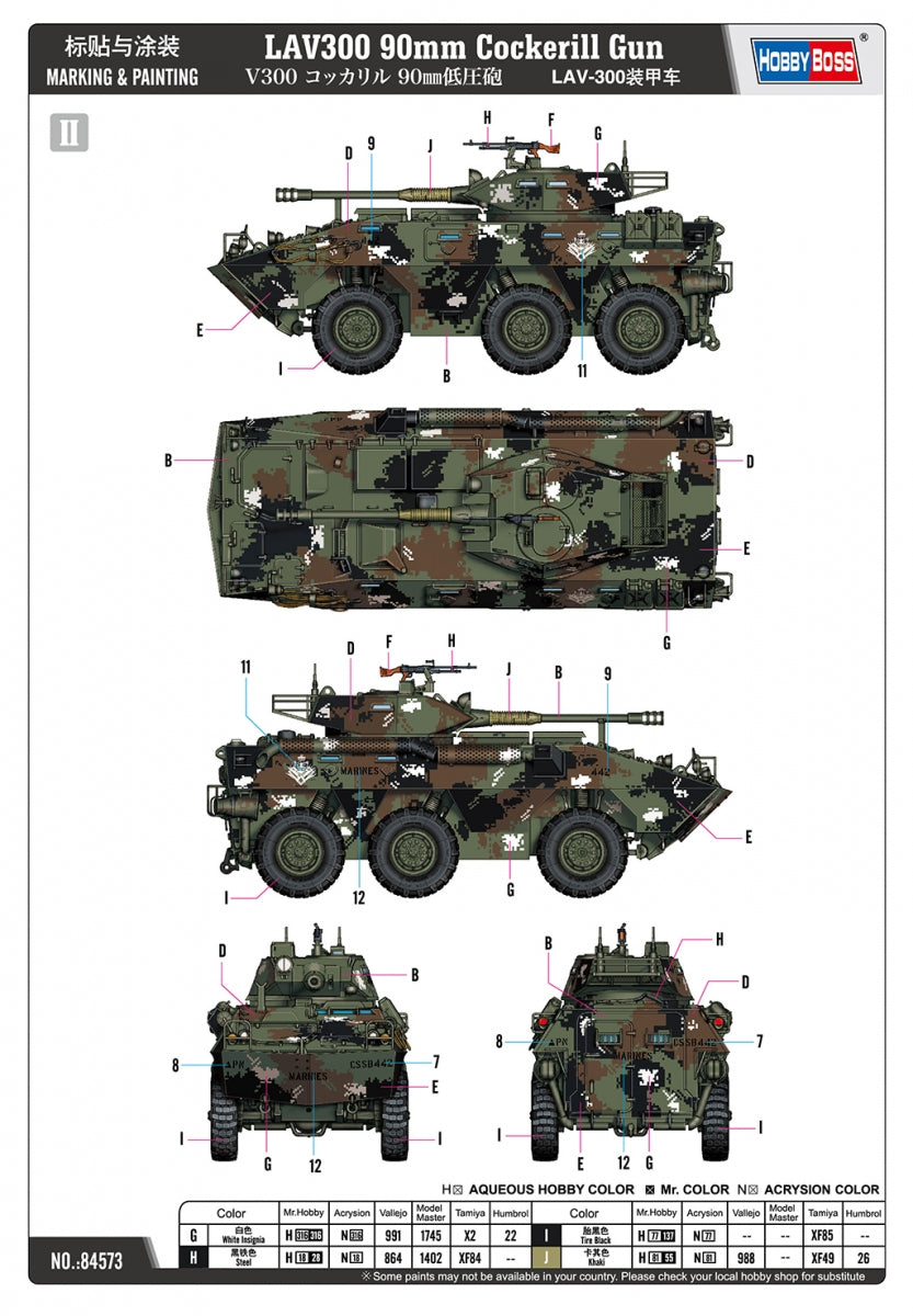 Hobby Boss 84573 LAV300 90mm Cockerill Gun 1/35 – immagine 4