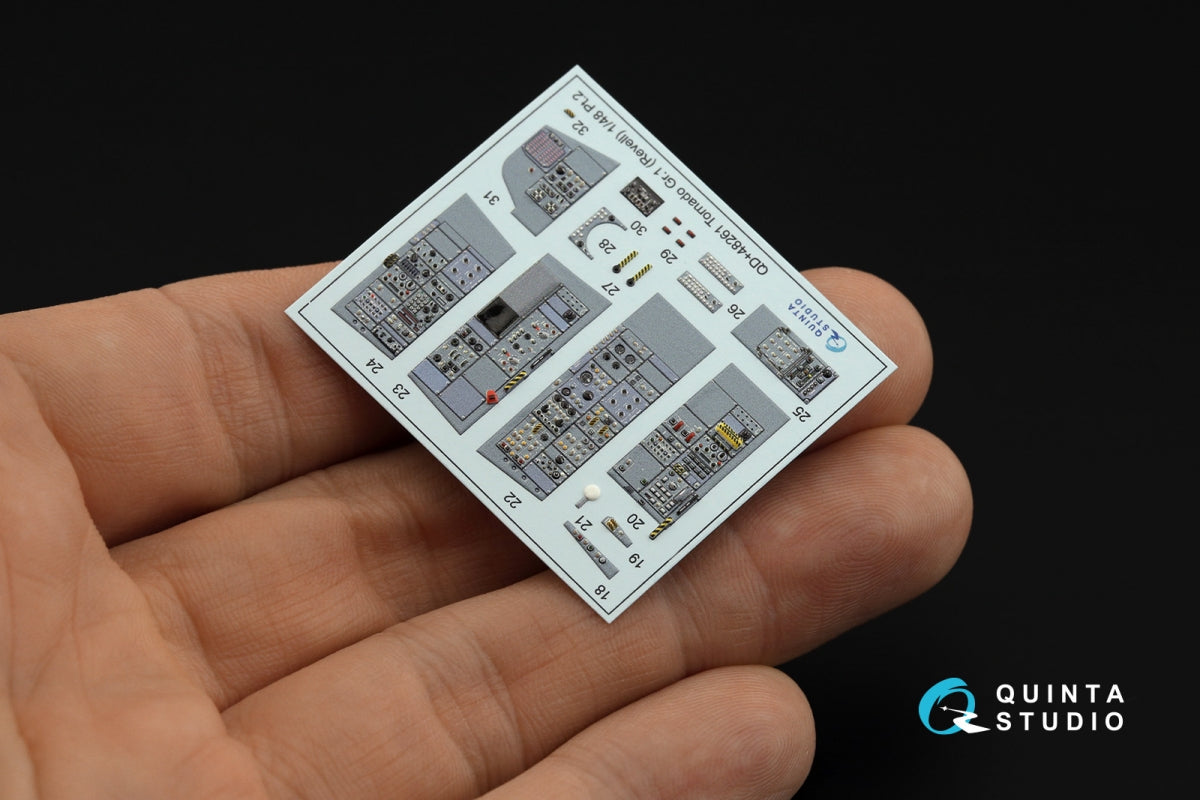 Quinta Studio QDS+48261 Tornado GR.1 3D-Printed coloured Interior on decal paper (Revell) (small version) (with 3D-printed resin parts) 1/48 – zdjęcie 9