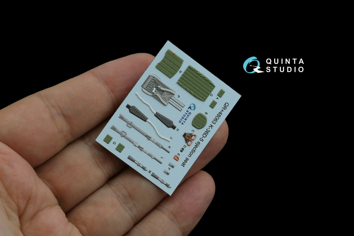 Quinta Studio QR+48063 K-36D-5 ejection seat (for Su-35, Su-57 aircraft) (All kits) 1/48 – zdjęcie 4