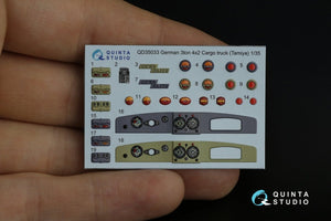 Quinta Studio QD35033 Opel Blitz 3D-Printed &amp;amp; coloured Interior on decal paper (Tamiya) 1/35 – Bild 9