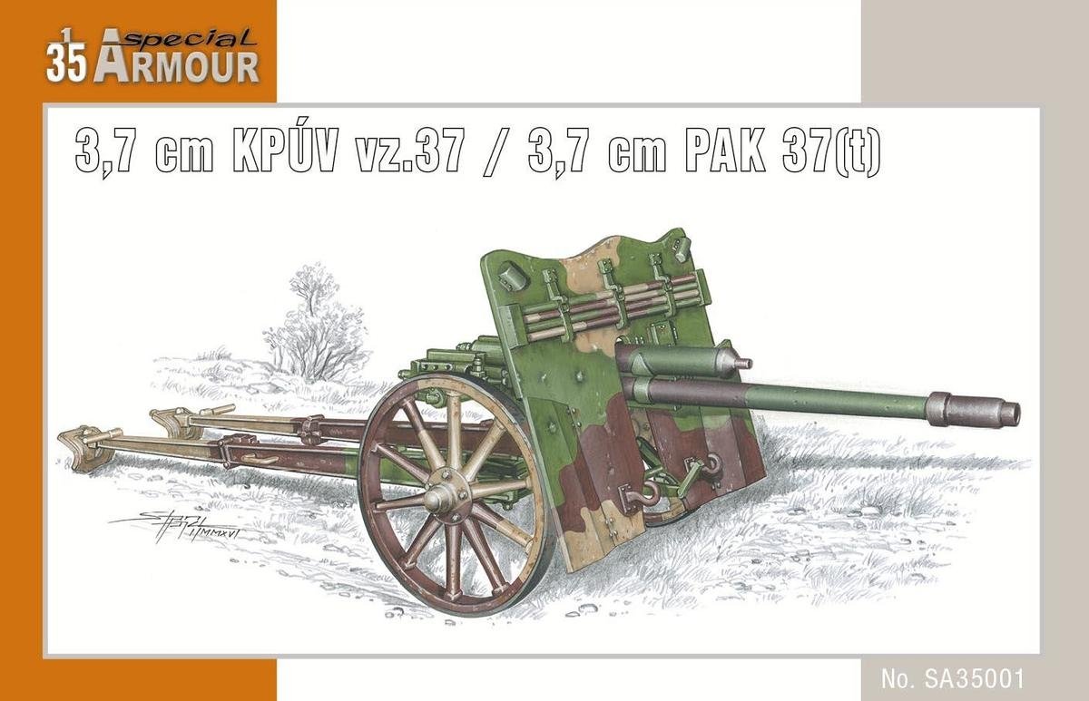 Armure spéciale 35001 3,7 cm KPUV vz.37 / 3,7 cm PAK 37(t) 1/35 