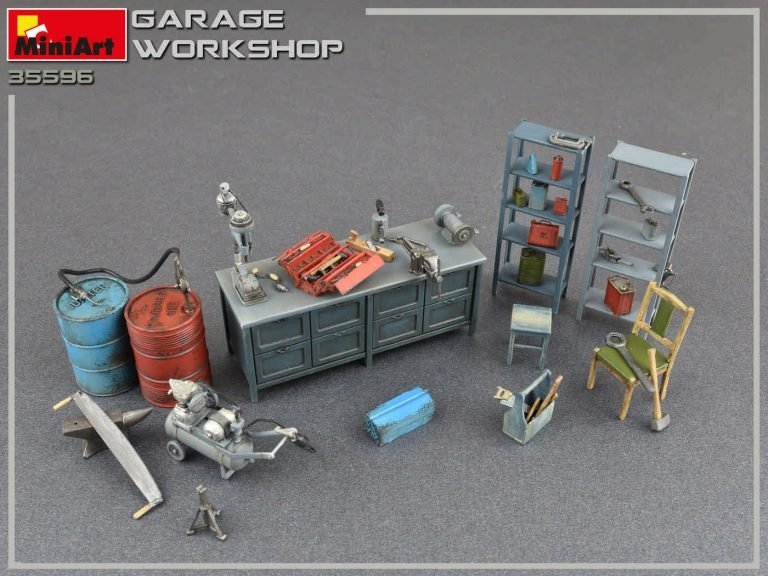 MiniArt 35596 Garage Workshop 1/35 – Bild 4