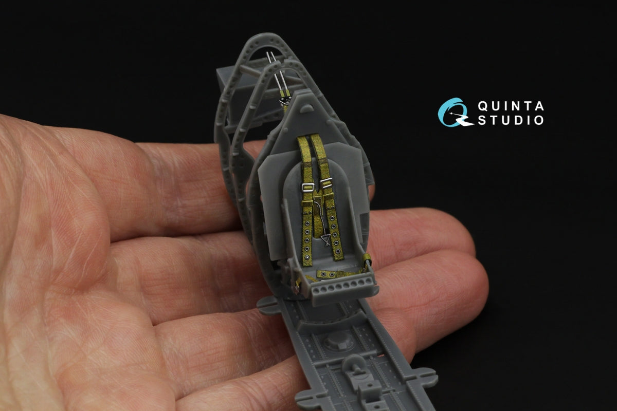 Quinta Studio QR+32045 British Fighter Seatbelts, pre-war/early WWII (with metal buckles) (All kits) 1/32 – immagine 6