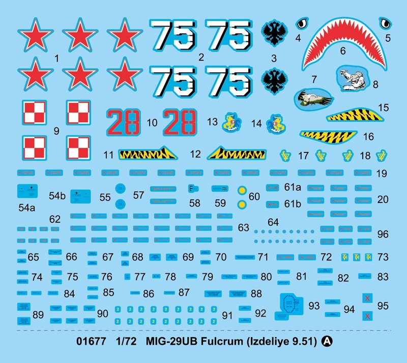 Trumpeter 01677 MIG-29UB Fulcrum Izdeliye 9.51 1/72 – immagine 5