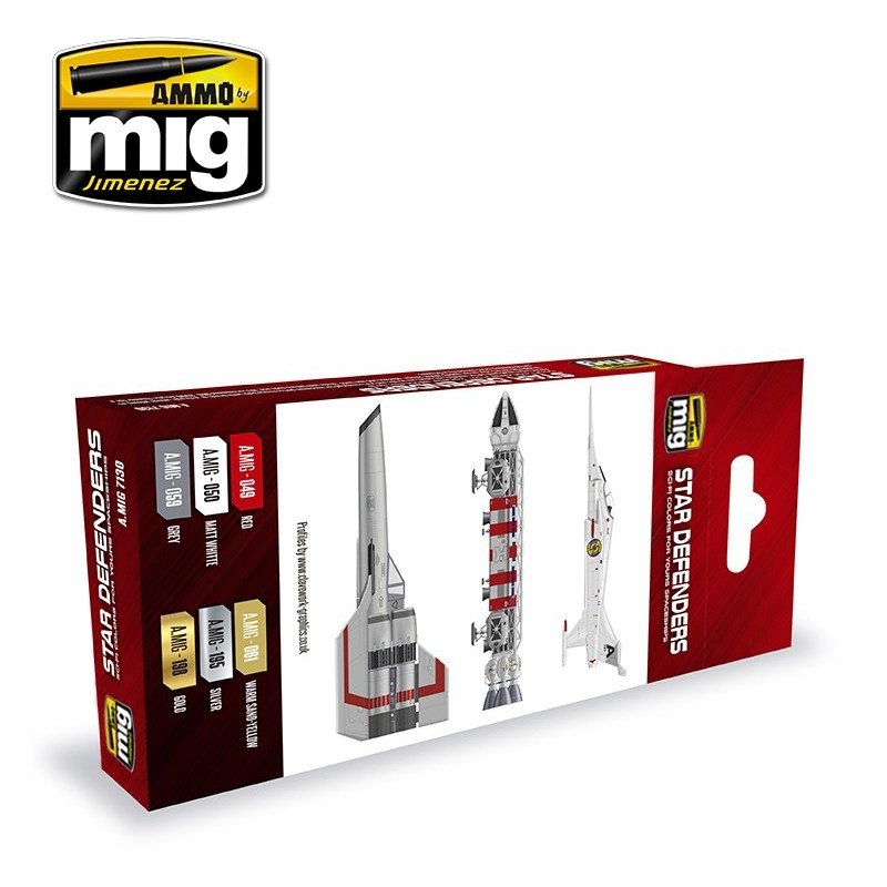 AMMO of Mig Jimenez 7130 STAR DEFENDERS SCI-FI COLORS 6x17ml – immagine 2
