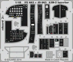 Intérieur Eduard FE665 A3D-2 SA TRUMPETER 1/48
