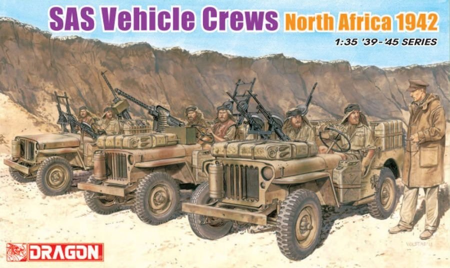 Dragon 6682 Équipages de véhicules SAS Afrique du Nord 1942 (1/35)