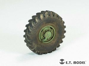 E.T. Model ER35-056 Russian URAL-4320 Truck Weighted Road Wheels For TRUMPETER 1/35 – immagine 2