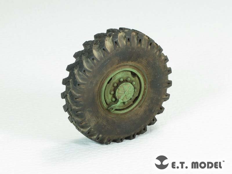 E.T. Model ER35-056 Russian URAL-4320 Truck Weighted Road Wheels For TRUMPETER 1/35 – immagine 2