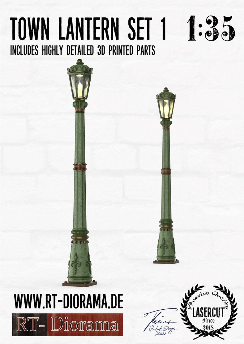 RT-Diorama 35670 Town Lantern Set Type 1 (2pcs.) 1/35 – immagine 2