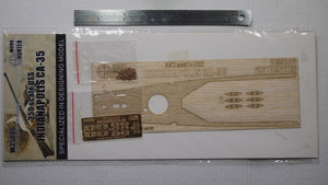 Maquette en bois Wood Hunter W35006 du croiseur USS Indianapolis pour Trumpeter au 1/300 – image 2