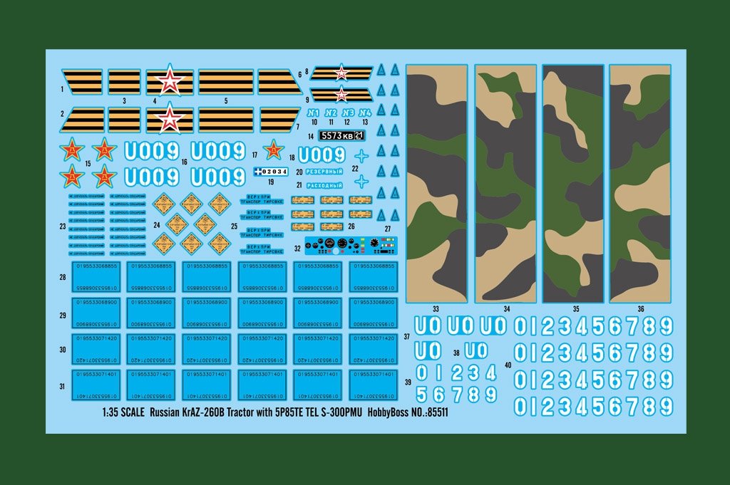 Hobby Boss 85511 Russian KrAZ-260B Tractor with 5P85TE TEL S-300PMU 1/35 – immagine 14