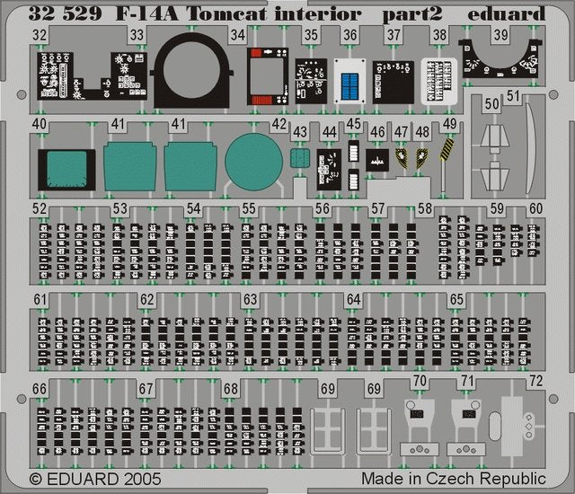 Intérieur du F-14A Eduard 32529 au 1/32 Tamiya – image 2