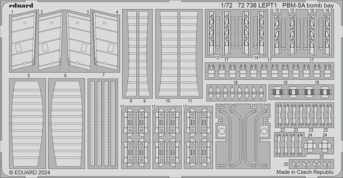 Eduard 72736 PBM-5A bomb bay ACADEMY 1/72 – Bild 2
