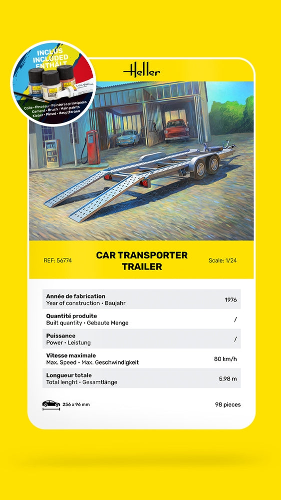 Heller 56774 Car Transport Trailer - Starter Kit 1/24 – immagine 6