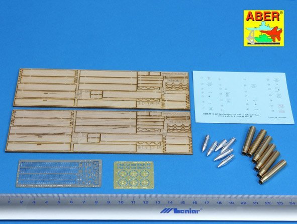 Aber 16057 Two transport box with six different 7,5cm ammo for PzKpfw. IV, Ausf, H-J 1/16 – immagine 2