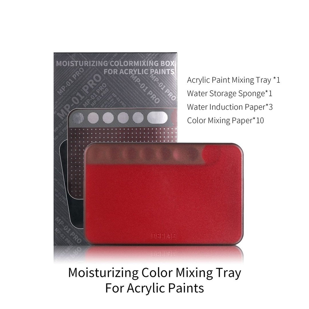 Palette humide DSPIAE MP-01PRO PRO pour peintures acryliques, conservant l'humidité