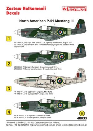 Techmod 48033 - North American P-51 Mustang III 1/48 – zdjęcie 2