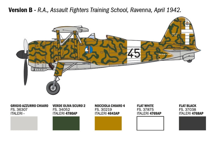 Italeri 2842 FIAT CR.42 Falco Assault / Night Fighter 1/48