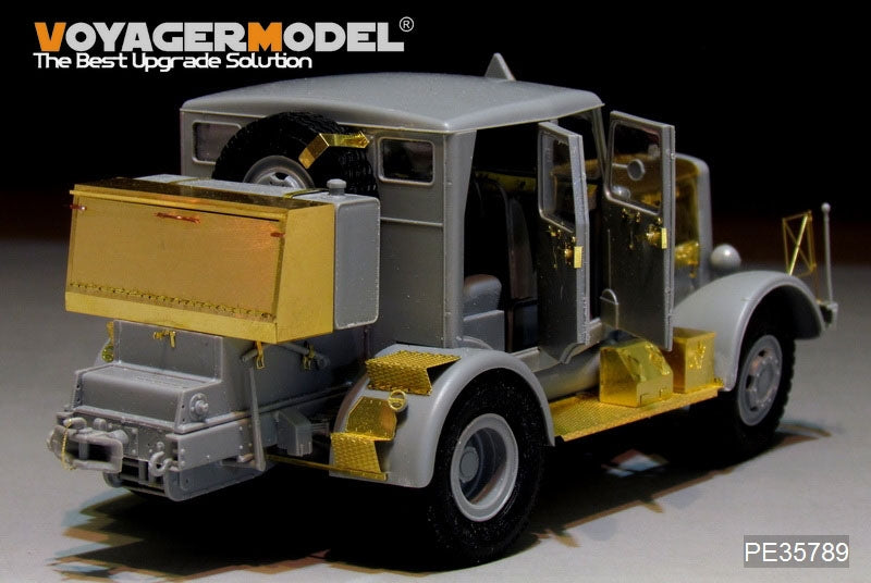 Voyager Model PE35789 WWII Hanomag SS100 Military Car w/V2 Rocket Transporter For TAKOM 2110 1/35 – immagine 11