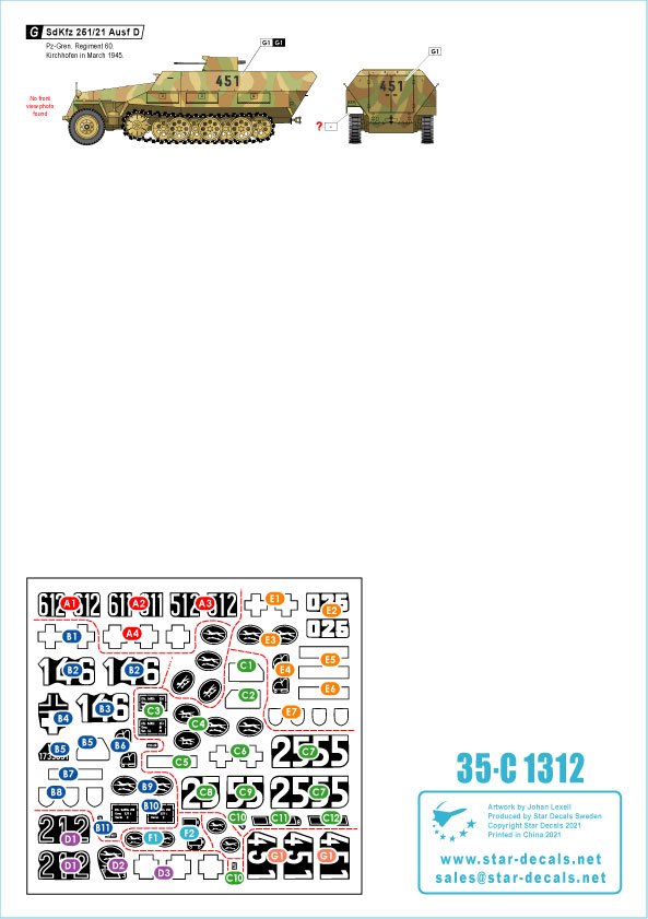 Star Decals 35-C1312 Windhund # 1 1/35 – Bild 2