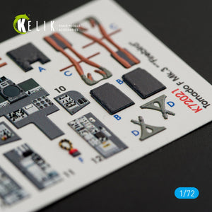 KELIK K72021 TORNADO F MK.3 &amp;quot;FIREBIRD&amp;quot; INTERIOR 3D DECALS FOR HASEGAWA 1/72 – immagine 2