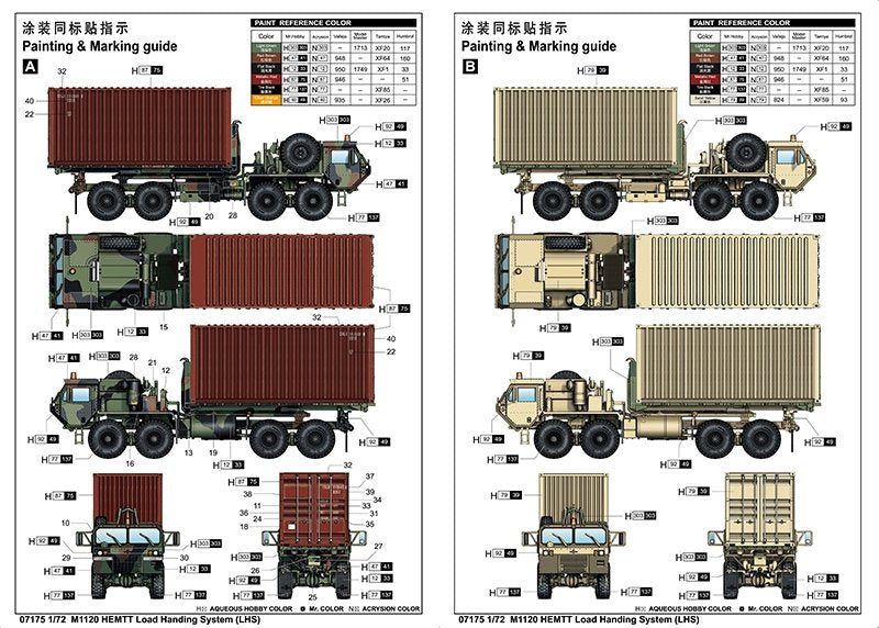Trumpeter 07175 M1120 HEMTT Load Handing System (LHS) 1/72 – immagine 3