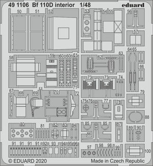 Intérieur du Bf 110D Eduard 491106 au 1/48 DRAGON – image 2