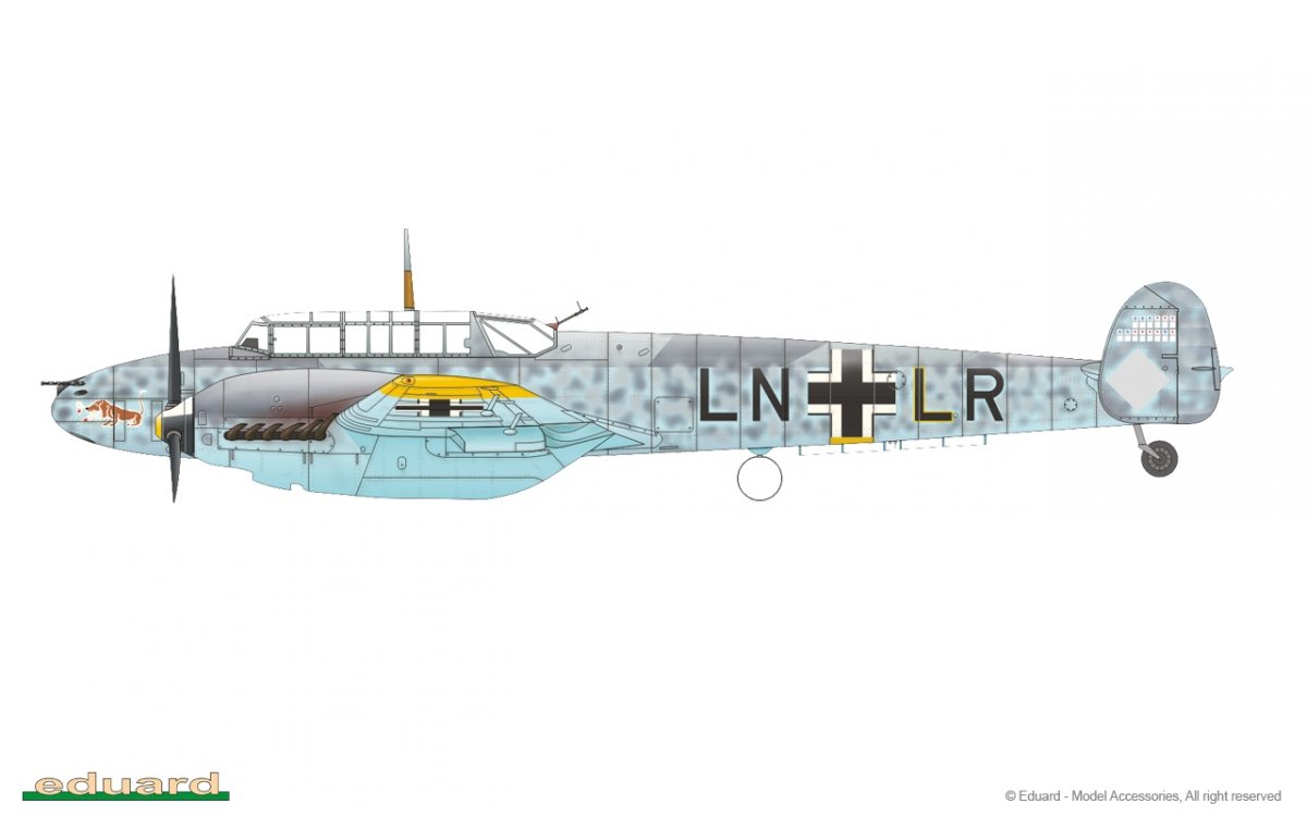 Eduard 7083 Bf 110E 1/72 – immagine 14