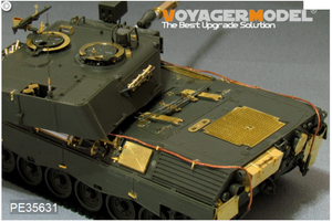 Voyager Model PE35631 Modern German Leopard 1A3 MBT (B ver include Gun barrel）(For MENG TS-007) 1/35 – immagine 3
