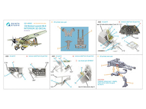 Quinta Studio QD+48583 Westland Lysander Mk.III 3D-Printed &amp;amp; coloured Interior on decal paper (Airfix) (with 3D-printed resin parts) 1/48 – immagine 12