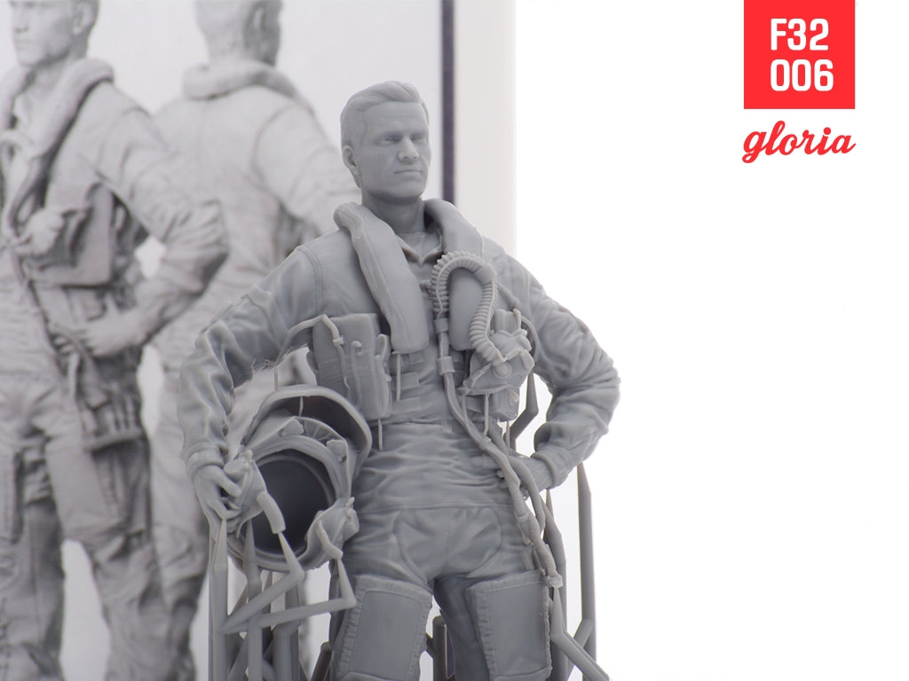 Gloria F32006 F-35A Pilot US Air Force 3D Printed Figures 1/32 – immagine 4