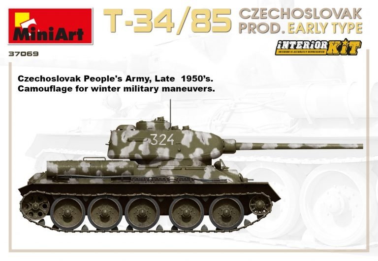 Miniart 37069 T-34/85 Czechoslovak Prod. Early Type 1/35 – Bild 6
