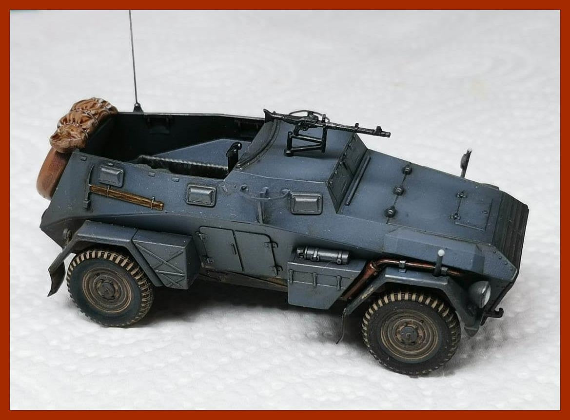 First To Fight PL101 Niemiecki Samochód Opancerzony Sd.Kfz. 247 Ausf. B Z MG34 1/72 – Bild 3